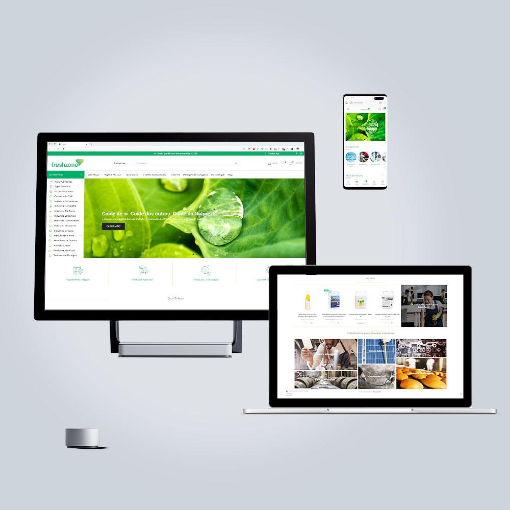 Ecommerce website development Freshzone