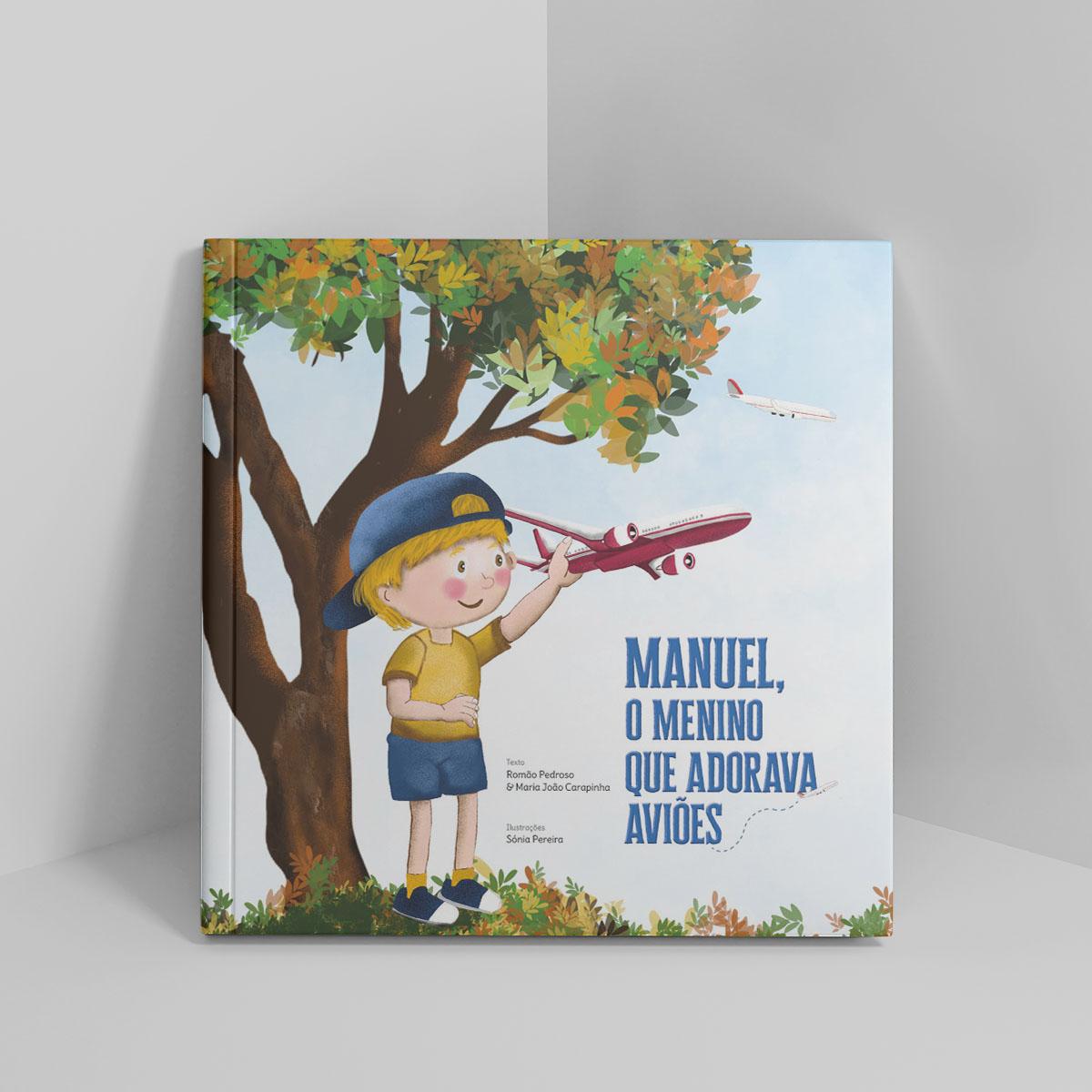 Illustration of the Children's Book "Manuel, the boy who loved planes"