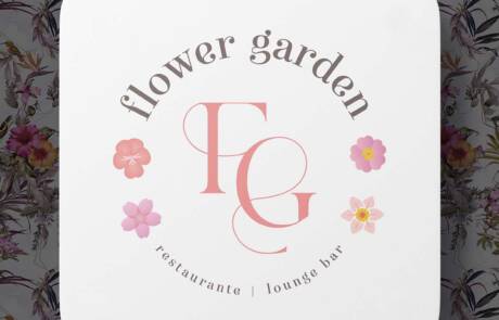 flower garden branding logo