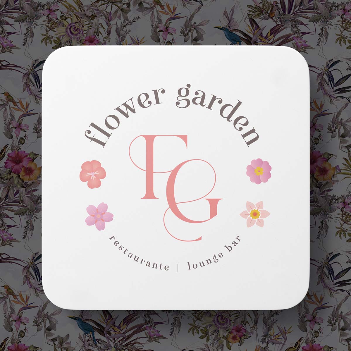 flower garden branding logo