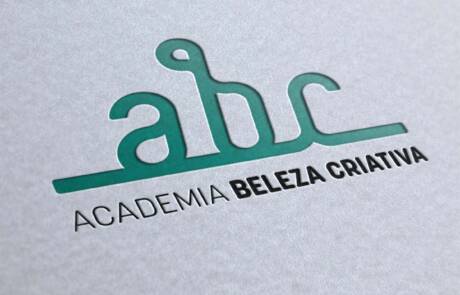 academia beleza criativa abc logo design