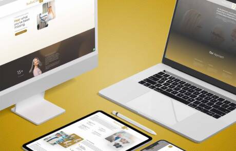 audiocare website design