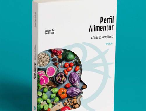 Conceção gráfica da capa e paginação editorial de Perfil Alimentar — A Dieta do Microbioma